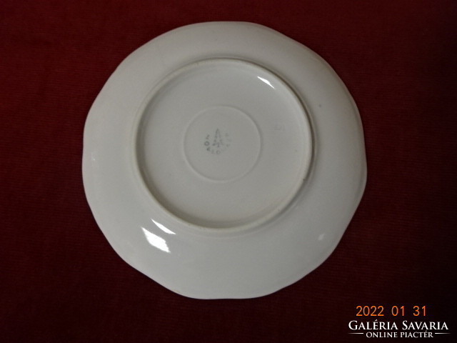 Hollóház porcelain small plate, antique, feathered, diameter 16.5 cm. He has! Jókai.