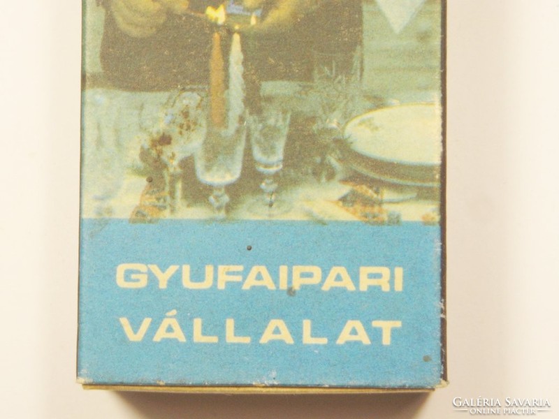 Retro gyufás doboz - Gázgyújtó - Gyufaipari Vállalat - 1970-es évekből