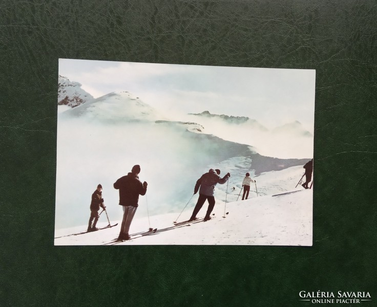 1945-50s postcard poland- kasprowy peak wieliczka