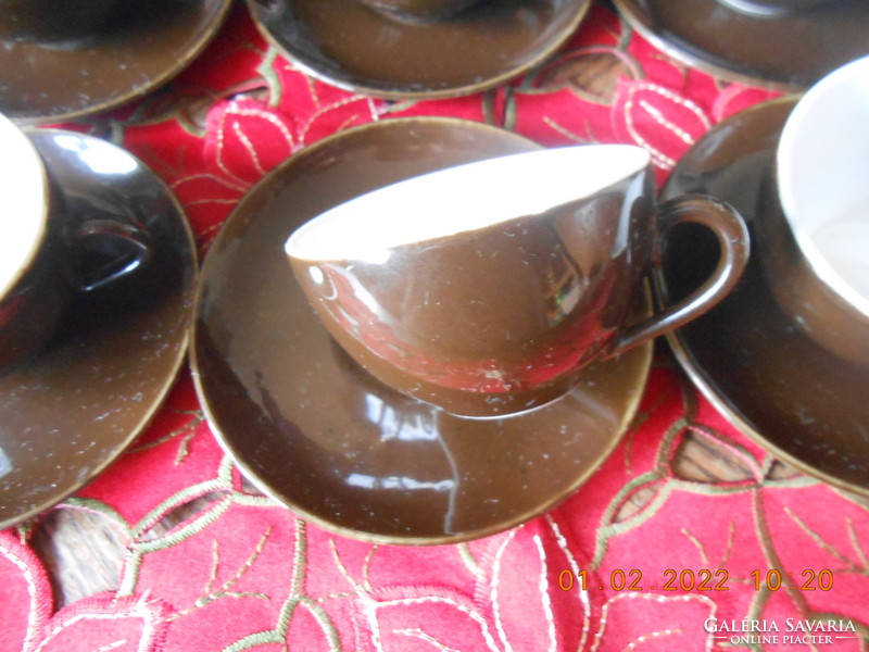 Zsolnay porcelán antik kávés készlet