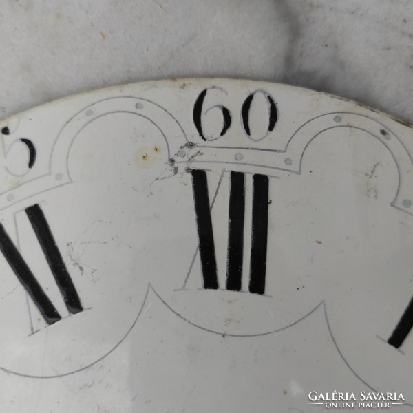 Antik Zománc számlap, Római ,és Arab, számok,Àlló óra Francia.Dekoràció ,Cotoise,Morbier  szàmlap