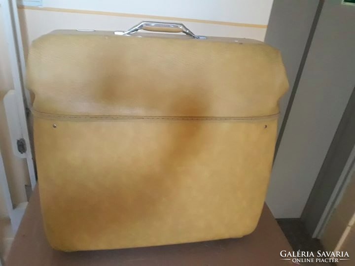 Midcentury-American Tourister vállfás női ruha szállító bőrönd/retro női bőrönd