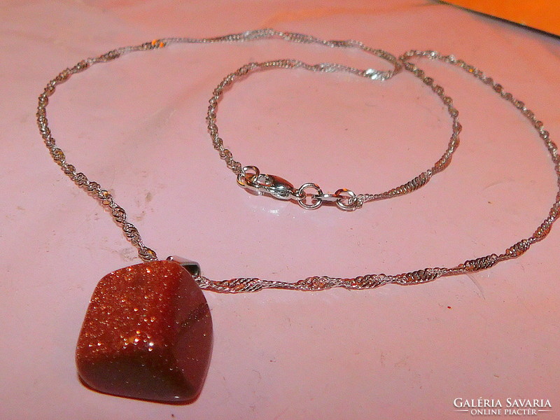 Goldfluss - necklace with gold glitter