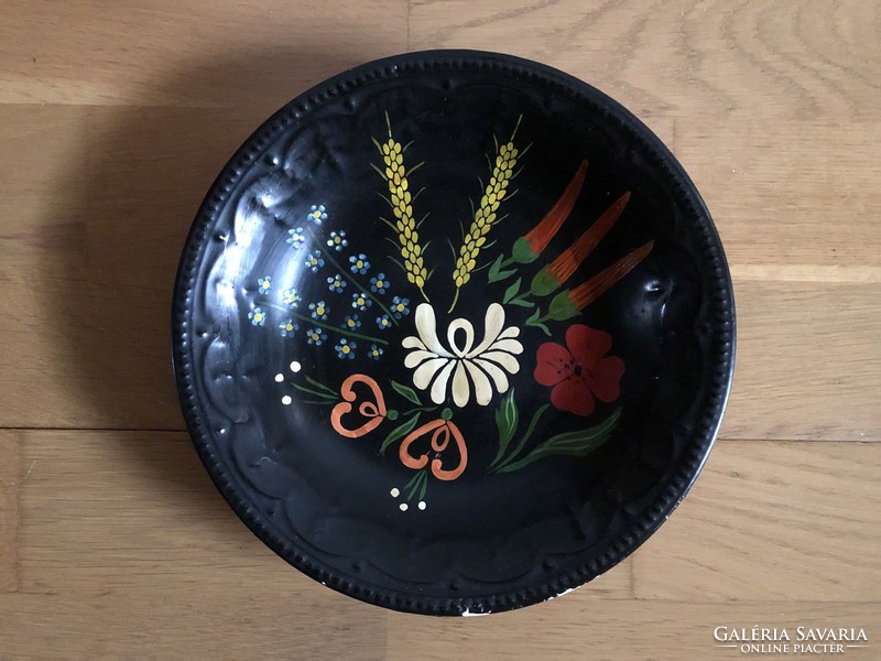 Granite flower, folk pattern wall plate