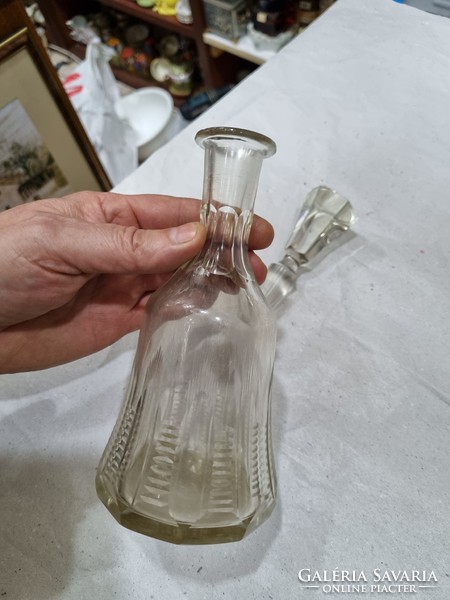 Old crystal bottle