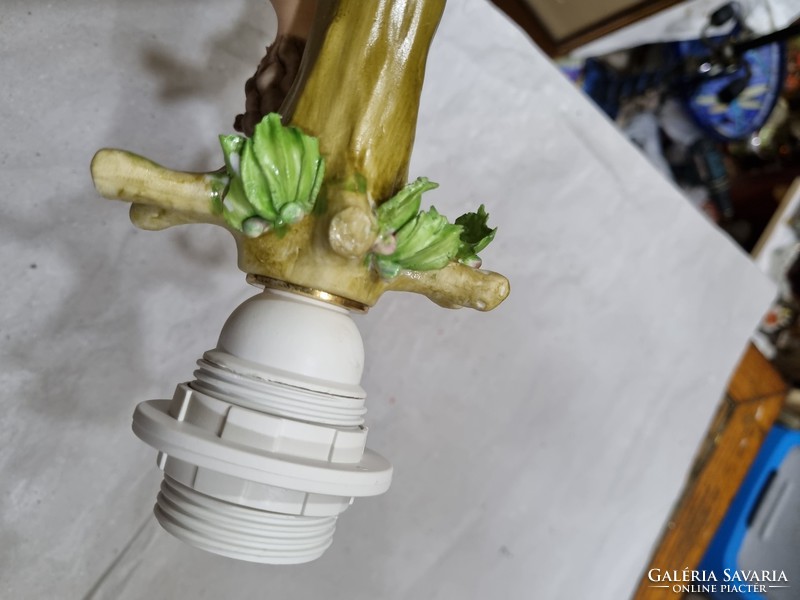 Belga porcelán asztali lámpa