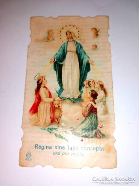 Régi Szűz Mária szentkép, imalap, imakönyvbe  47.