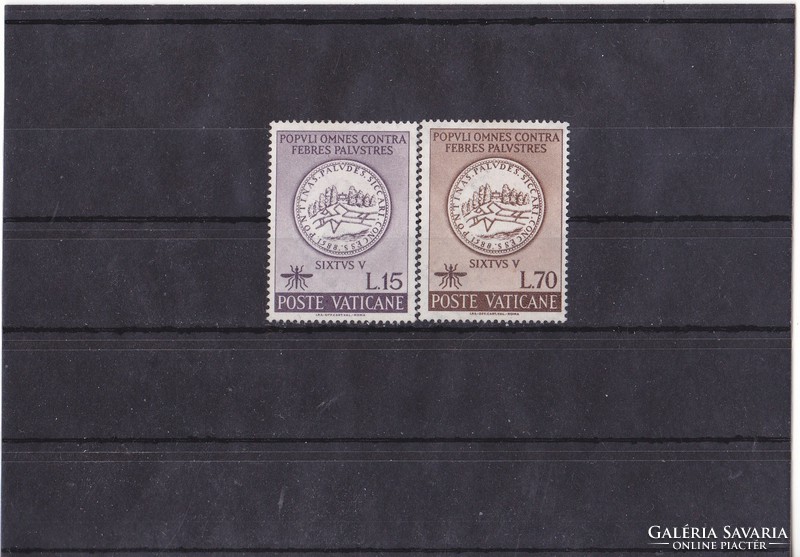 Vatican commemorative stamp pair 1962