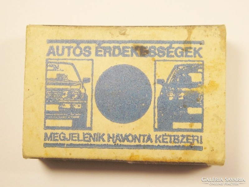 Retro advertising matchbox - car market - 1970s-1980s