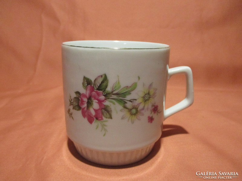 Zsolnay mug with flowers, cup