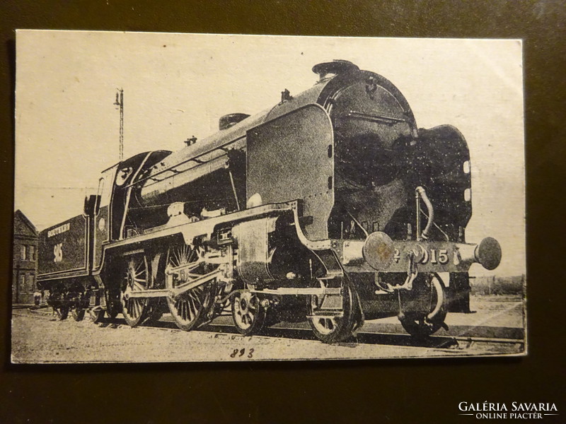Locomotive French postcard