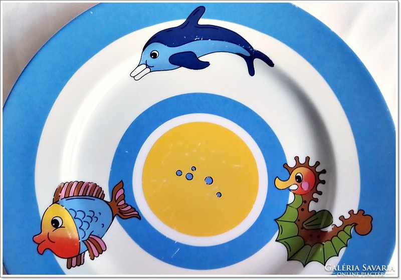 Rare pattern, zsolnay children's plate set