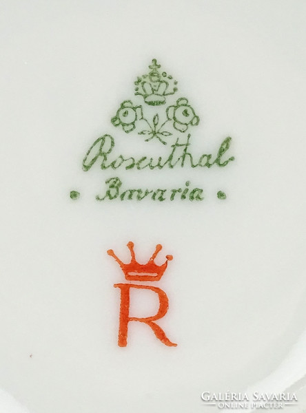 1H414 Régi fácános ROSENTHAL porcelán kistányér tálka 7 cm