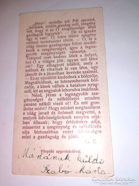 Régi  imalap, imakönyvbe     103.