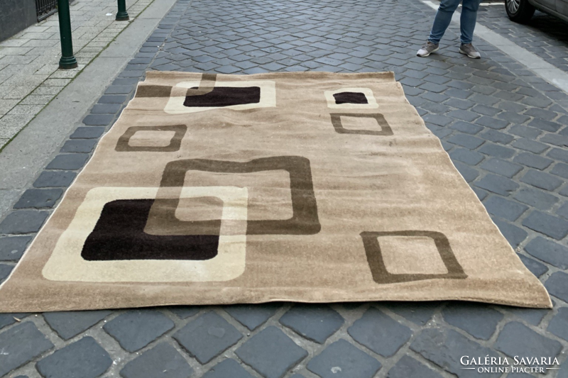 200X280cm beige brown modern turkish rug