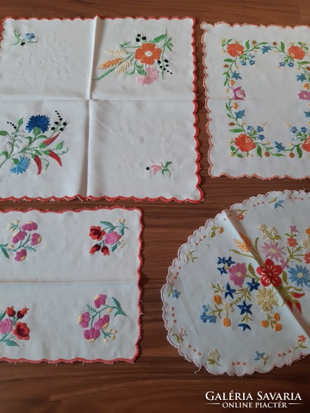 4 hand embroidered tablecloths