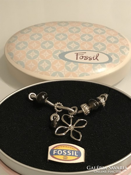 Fossil jewelry set, necklace and bracelet, new!