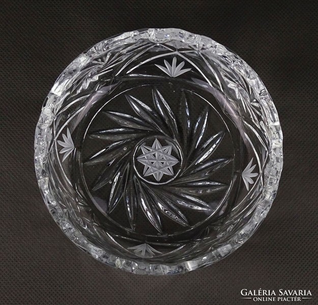 1H655 Polished Glass Table Candy Serving Bowl 5.5 X 12.5 Cm