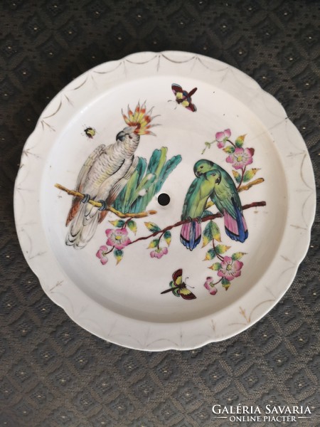 Antique Herend cake platter, hand-painted by Karl Anton, master painter, 1890s