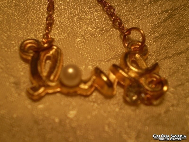 Goldfilled Italian love necklace