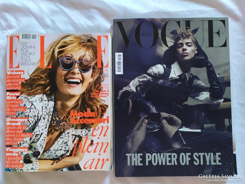 Olasz nyelvű Elle, Vogue,