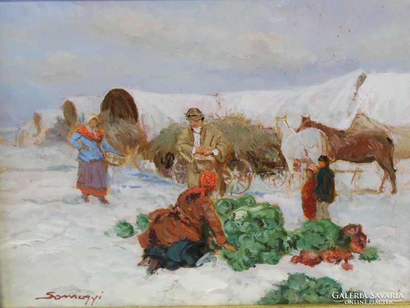 Kálmán Somogyi - cabbage harvest