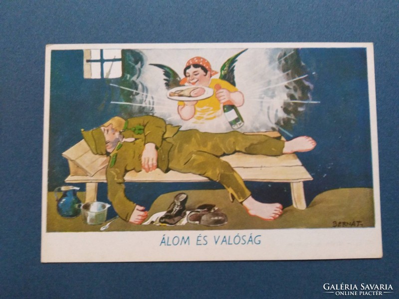 II. World War II Hungarian humor postcard