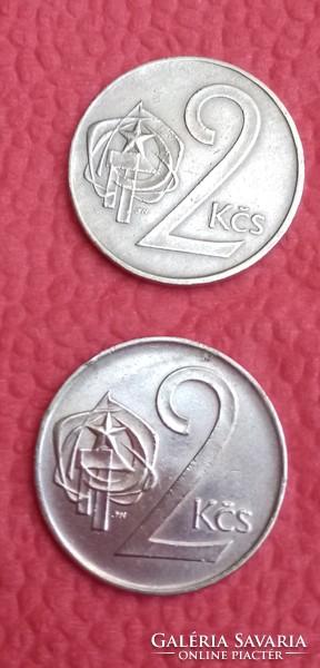 Csehszlovák 2 korona 1974, 1990