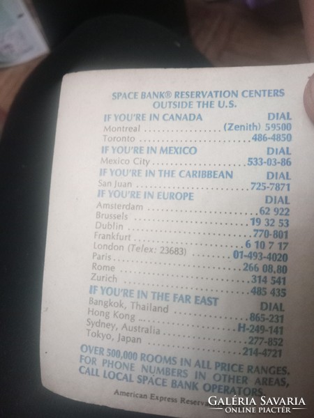 American Express Travelers Cheques csekkfüzet