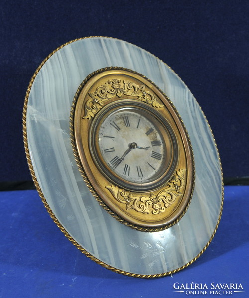 Table clock, onyx, howel & james, london, late 19th century