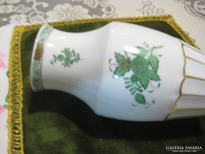 Herend, green Appony vase 20 cm