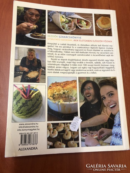 Kezdők szakácskönyve könyv konyha főzés sütés smoothie