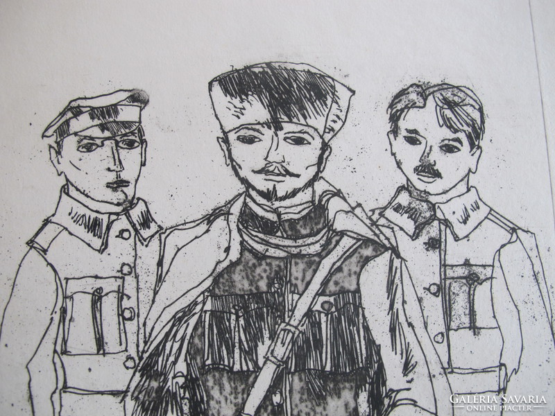 Kálmán Csohány: Béla Kun with Frunze and Guszev in the Revolutionary Military Council of the Southern Front October 1920