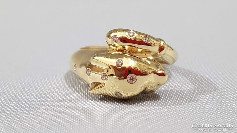 Gold 14k women's panther ring 3.92g