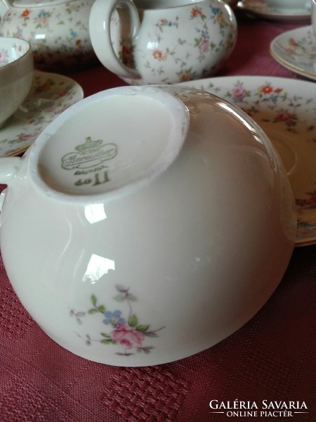 Gyonyoru very old bareuther 6-seater tea set 15', pcs.-Os