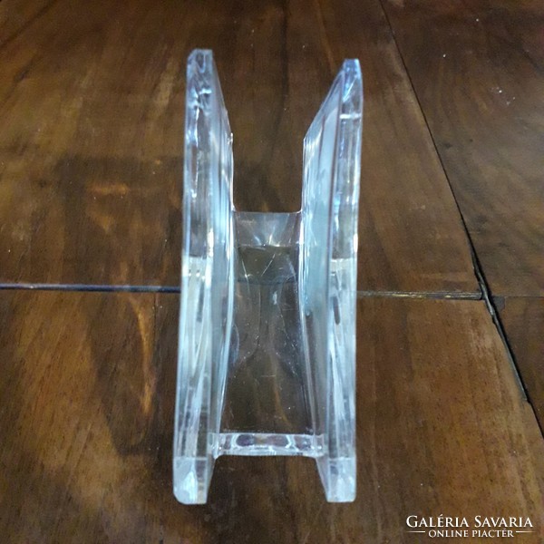 Lead crystal napkin holder