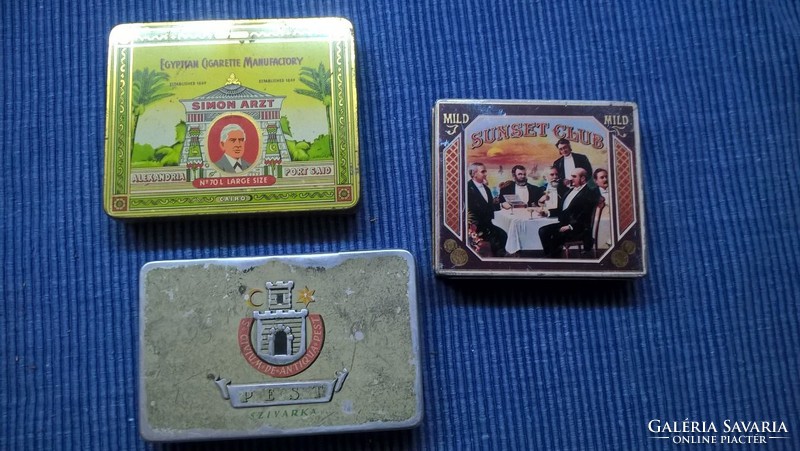 Old cigarette and cigar boxes