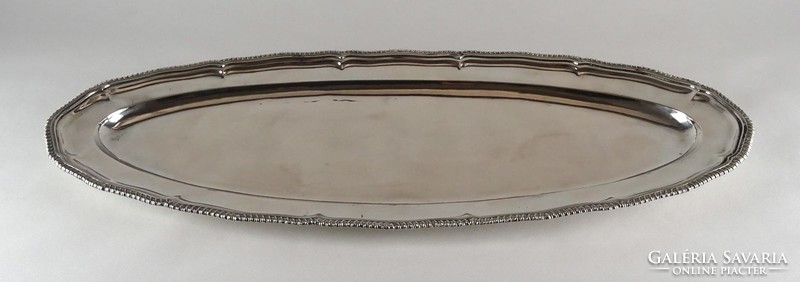 1F256 mermaid relic huge silver tray fish bowl 1845g