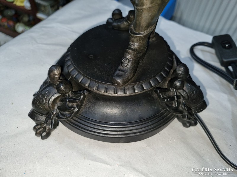 Old renovated spa table lamp