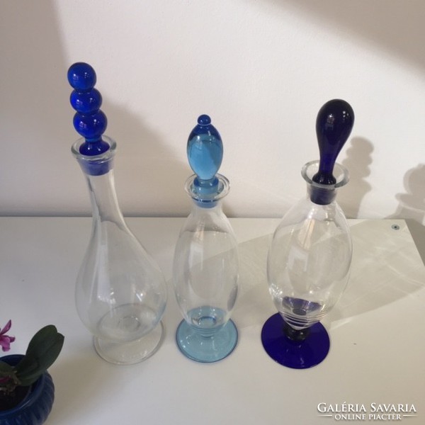 Decorative glasses with polished caps