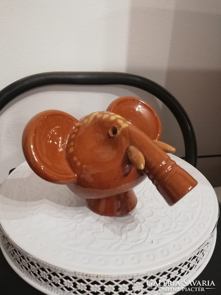 Glazed tile elephant