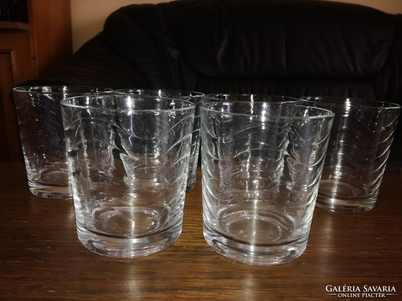 Set of 6 glass cups, glasses