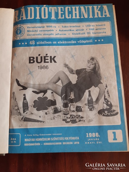 Rádiótechnika folyóirat, újság 1986 év