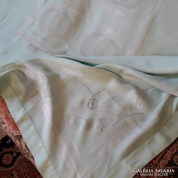 Art deco damask tablecloth
