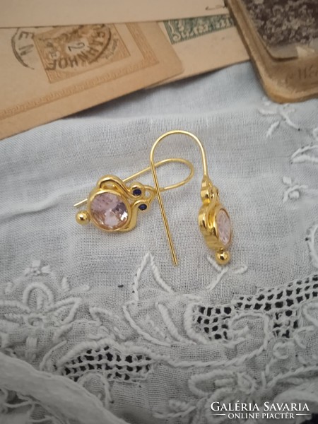 Gold-plated French earrings,