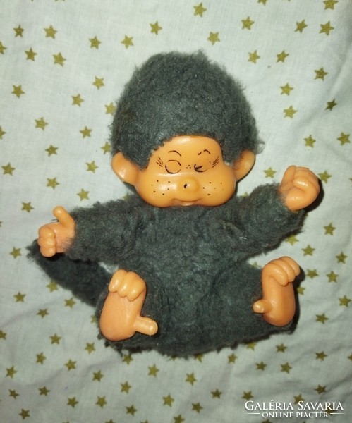 Retro plush monchi doll 17cm old toy monchhichi monci