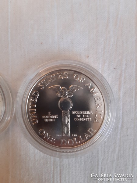 Ezüst dollar és fél dollar 1989, Bicentennial silver coin set