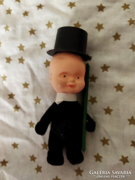 RETRO műanyag KÉMÉNYSEPRŐ figura 10cm régi játék baba