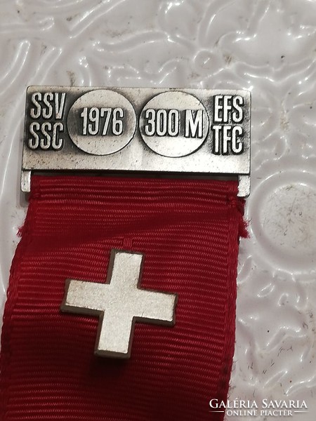 Swiss shooting medal, plaque, badge 1976 Heinrich Pestalozzi