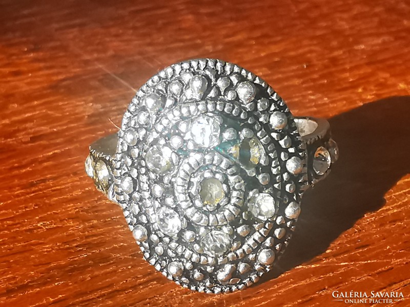 Marcasite silver ring